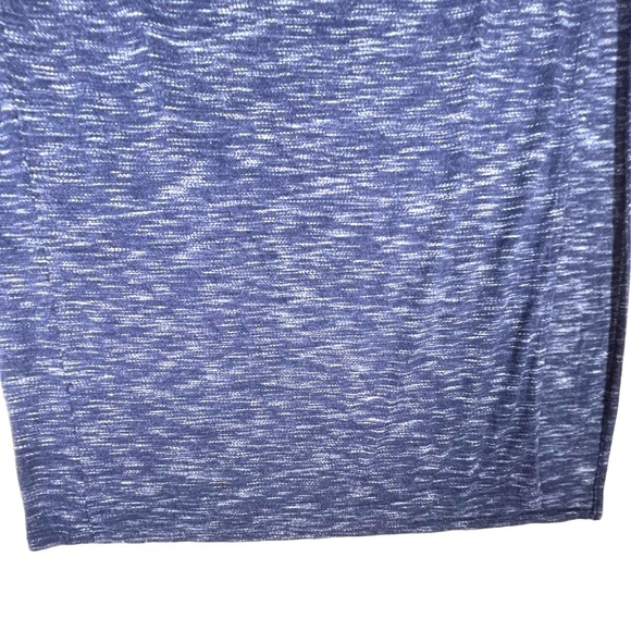 Gap Womens Size S Pull On Maxi Skirt Dark Blue Side Slit Stretch Cotton - Picture 4 of 7